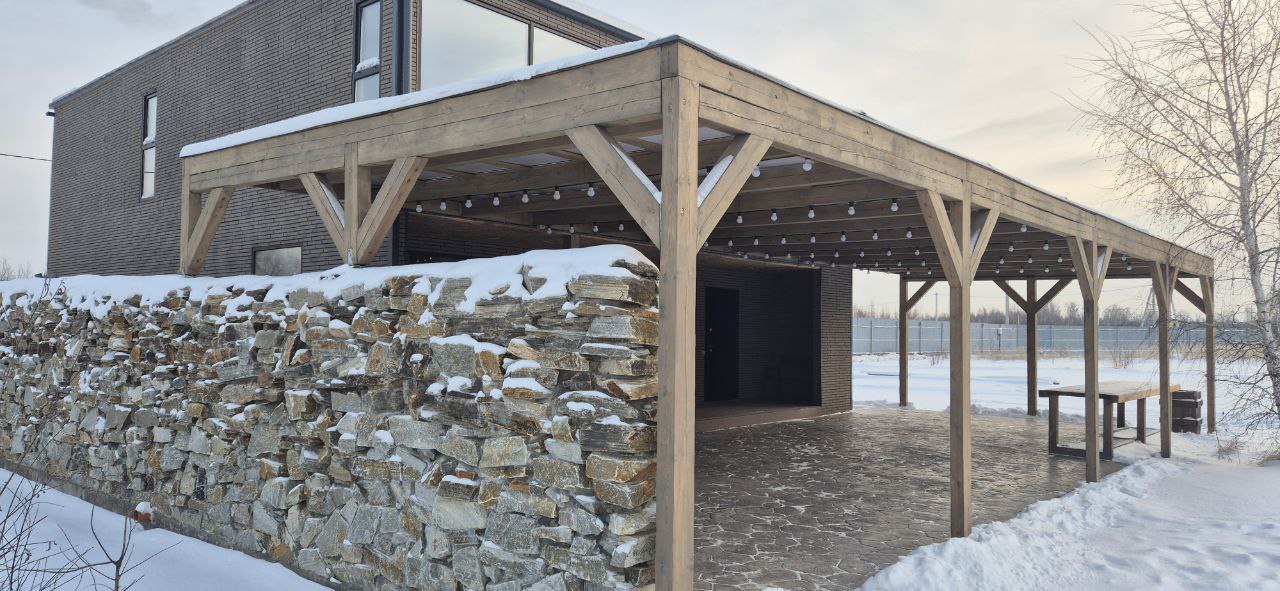 Снять коттедж дом №2 - Вид дома снаружи, зима, ракурс 4 Снять коттедж дом №2 - Вид дома снаружи, зима, ракурс 4